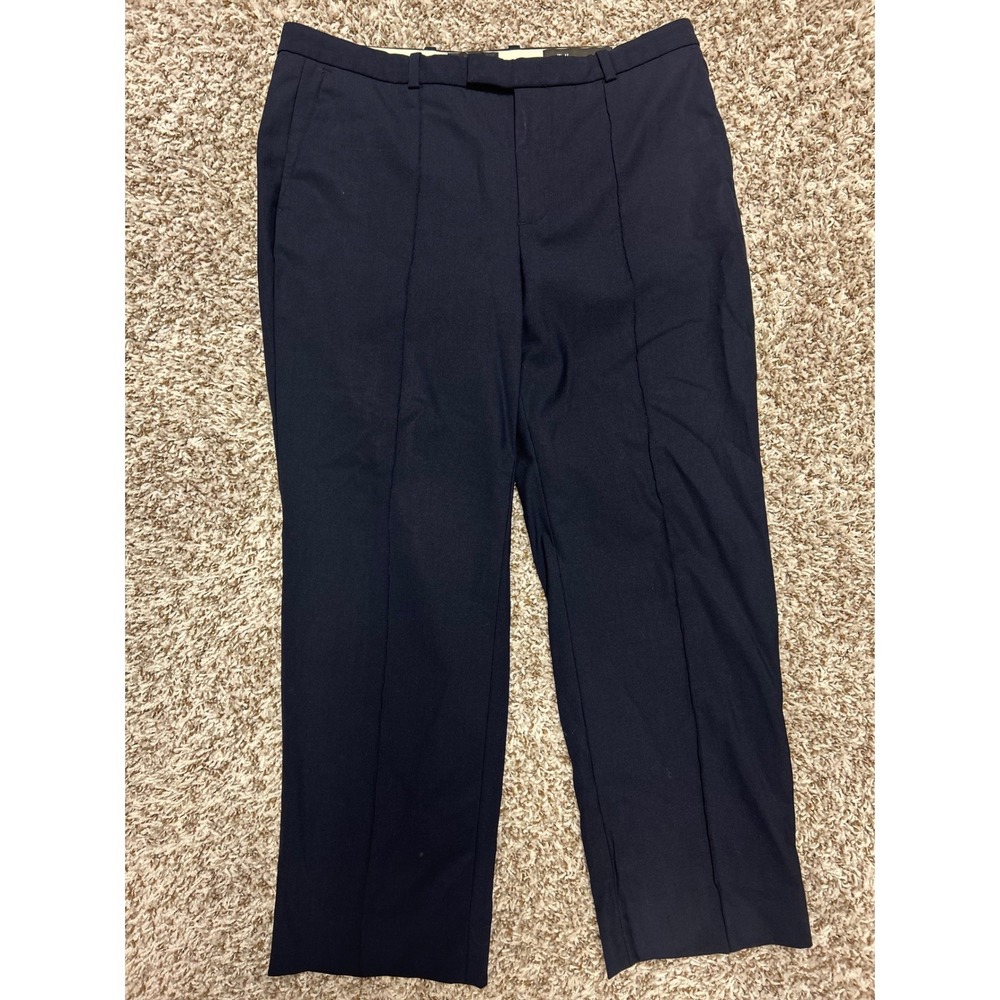 J.Crew Eaton Boy Navy Blue Italian Wool Tollegno 1900 Dress Pants Trousers 6